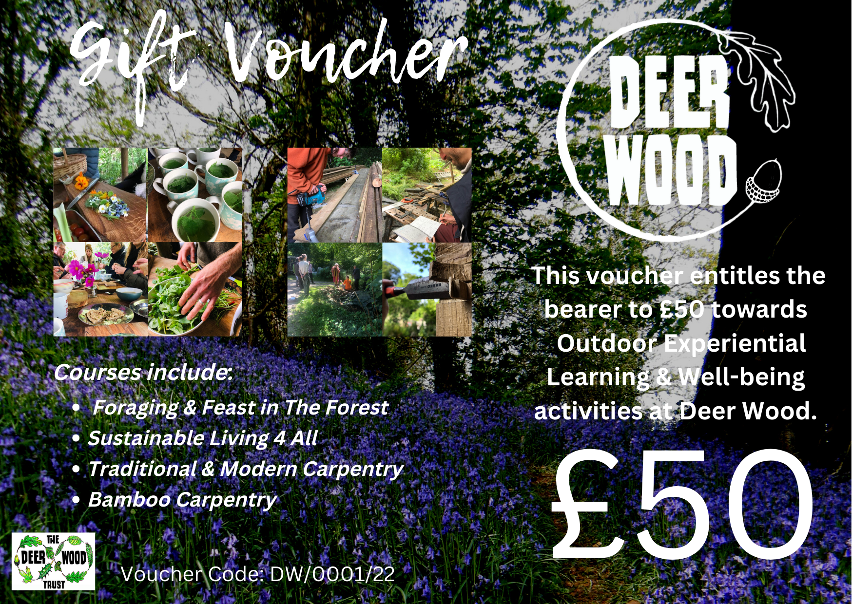 Deer Wood £50 Gift Voucher