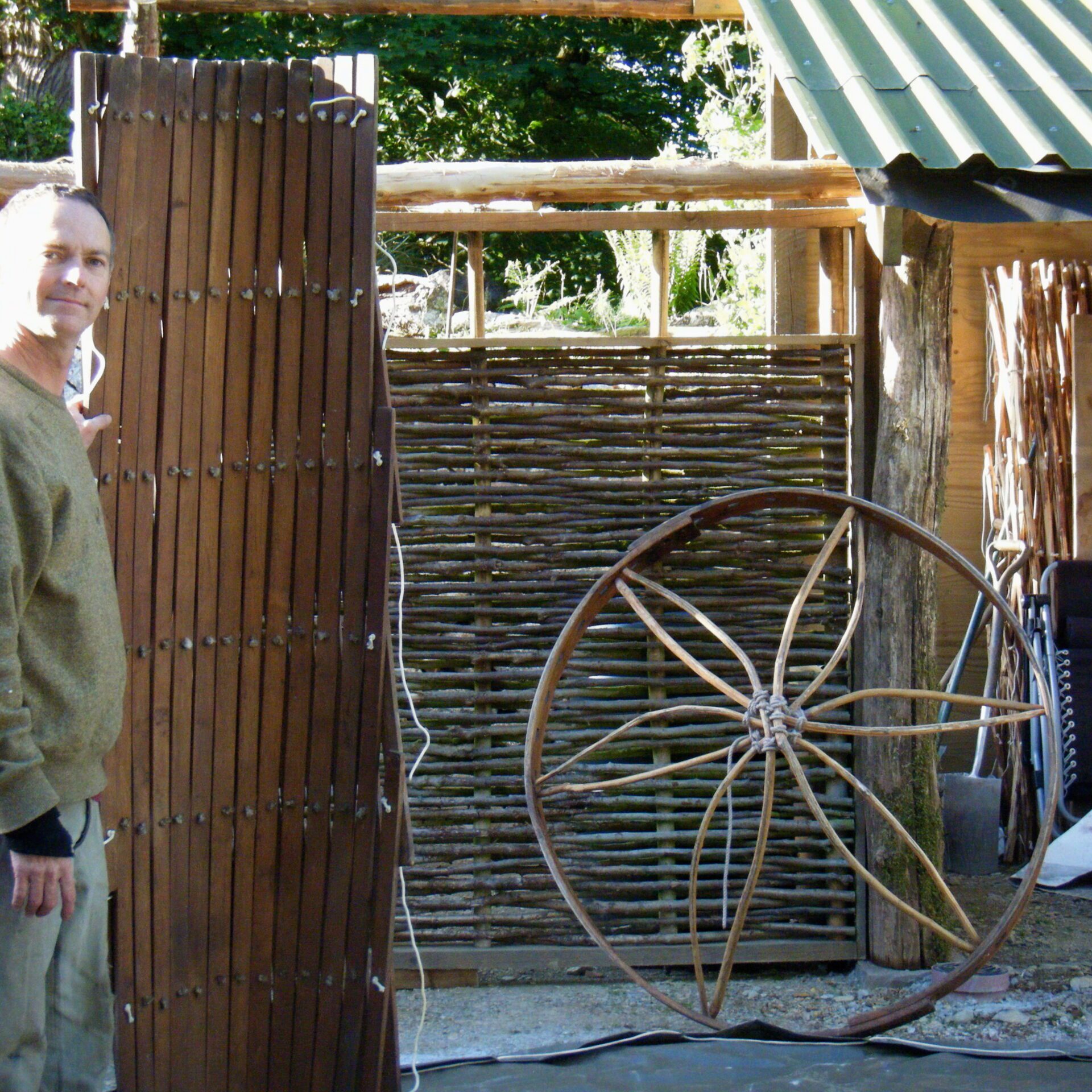 Yurt frame and wheel